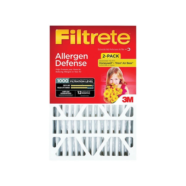 Filtrete 20 in. W X 25 in. H X 4 in. D Pleated 11 MERV Pleated Allergen Air Filter 2 pk